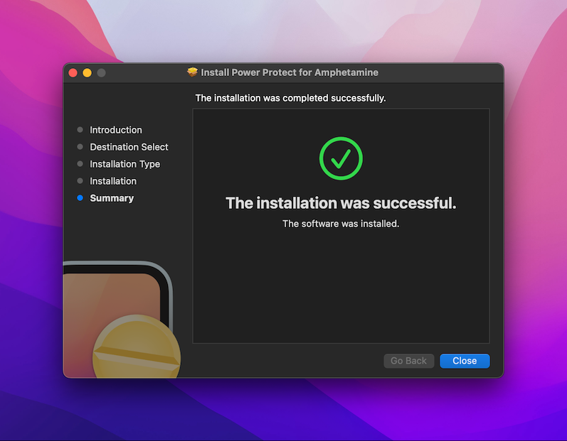 Installer finished