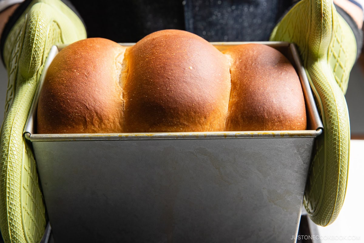 Baking in the uncovered pan.