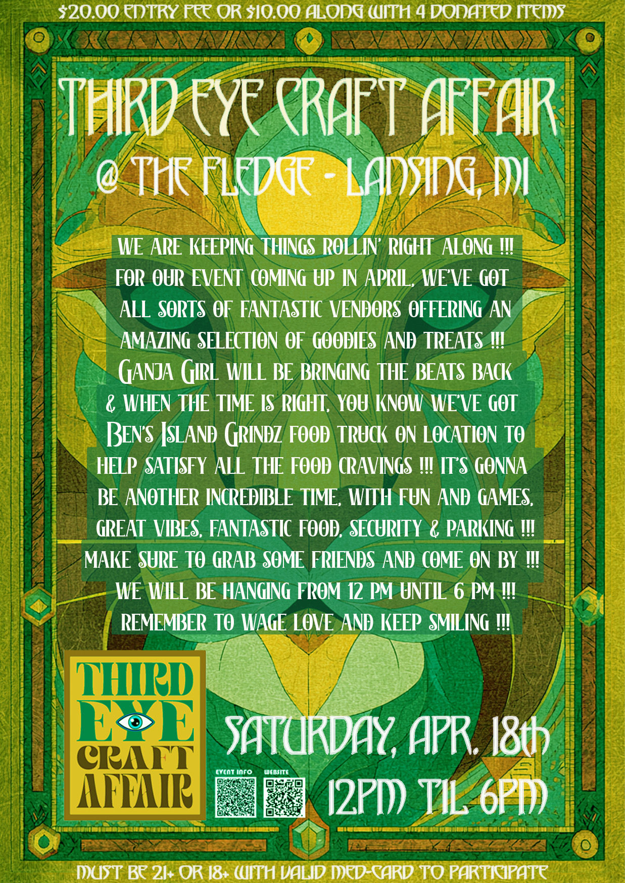 April craft affair flyer