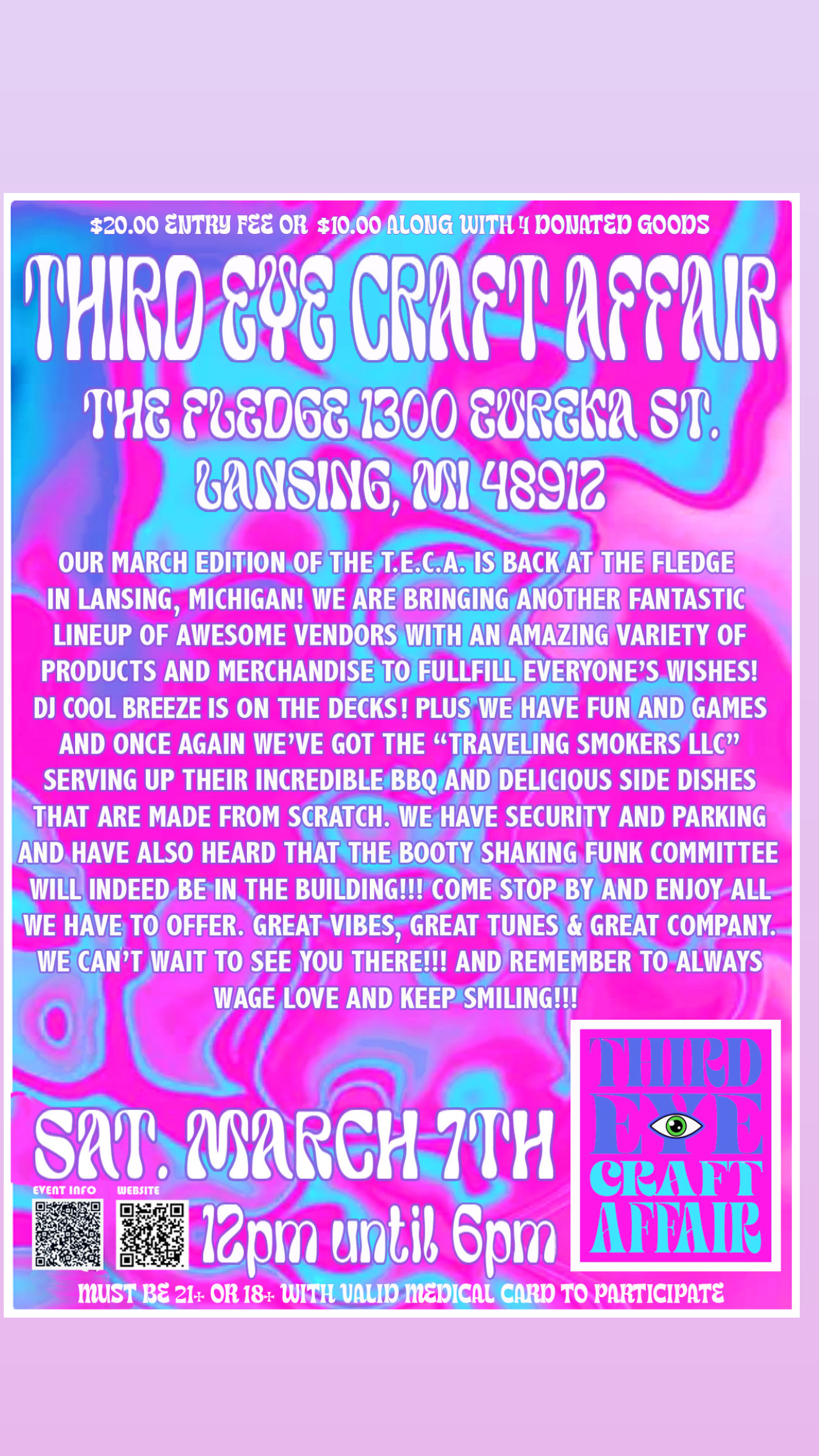 March craft affair flyer