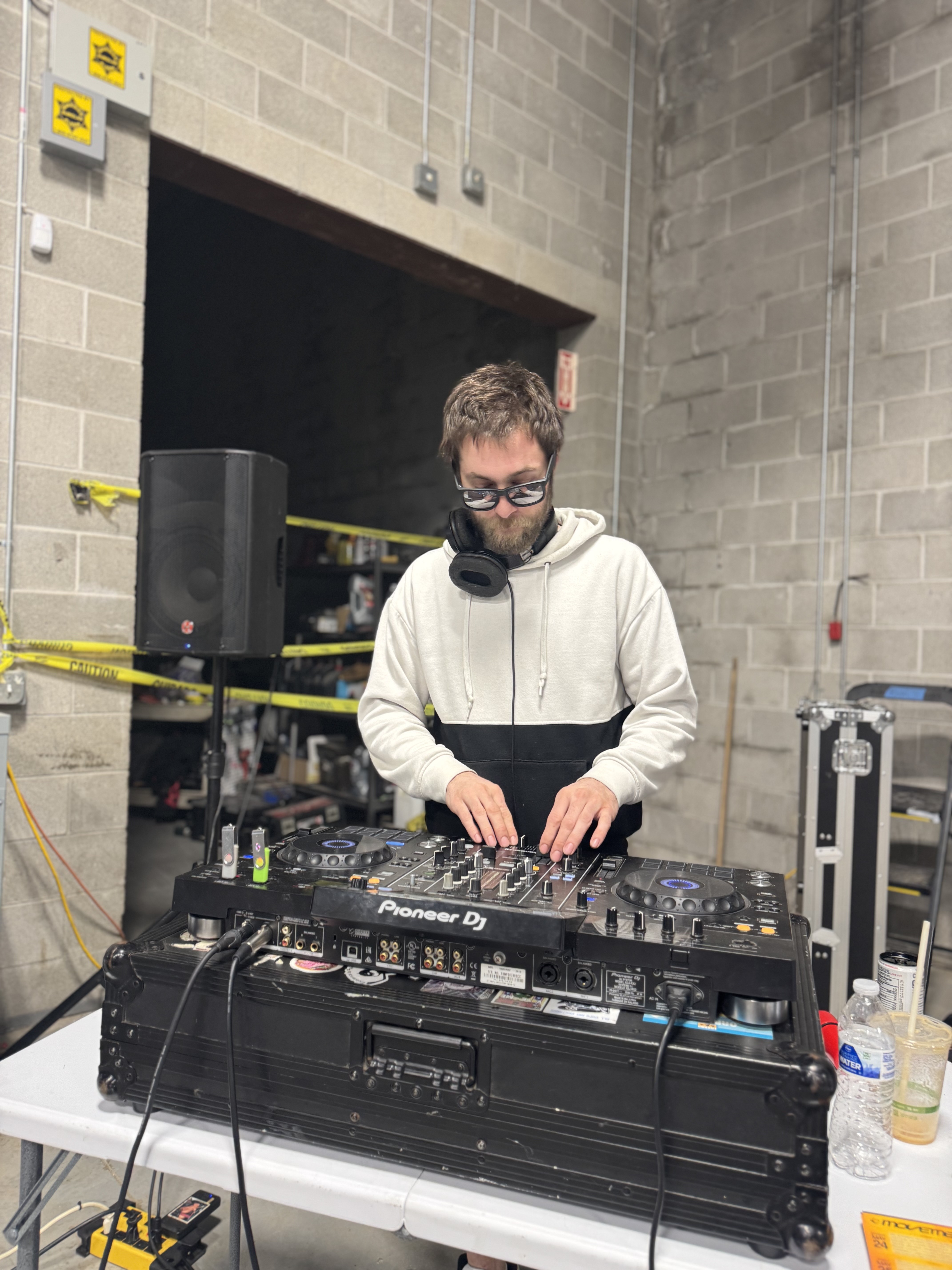 DJ performing indoors