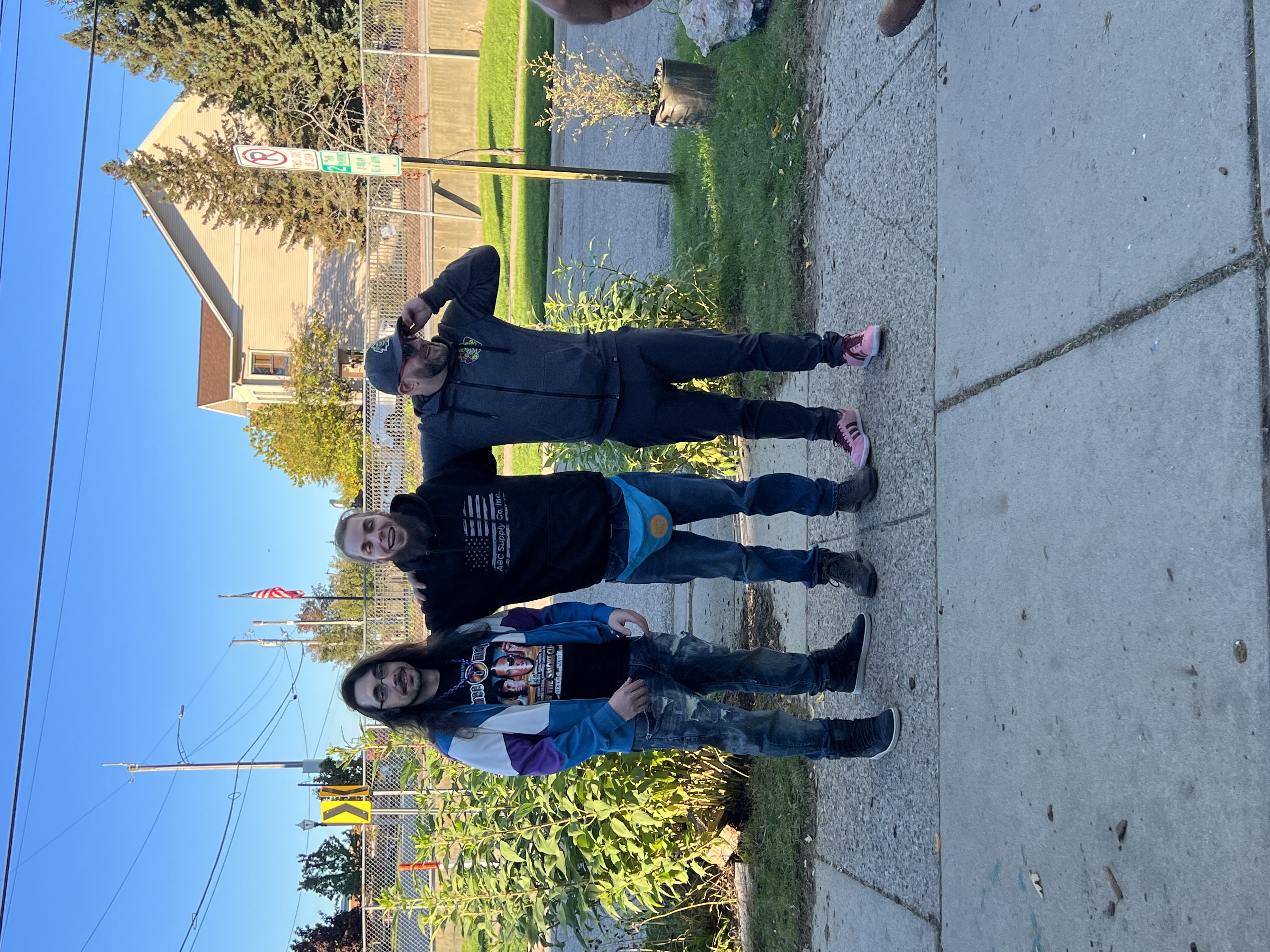 Group standing outside